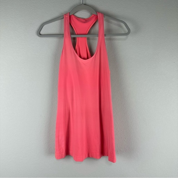 Lululemon Pink Reversible Racerback Athletic Athleisure Tank Top Size 4 - Picture 1 of 4
